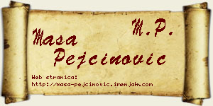 Maša Pejčinović vizit kartica